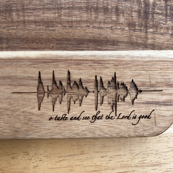 O Taste And See That The Lord Is Good Soundwave Cutting Board - Picture 2 of 6